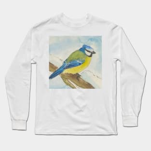 Blue tit bird Long Sleeve T-Shirt